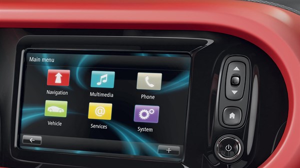 R-LINK Evolution system showing the menu screen