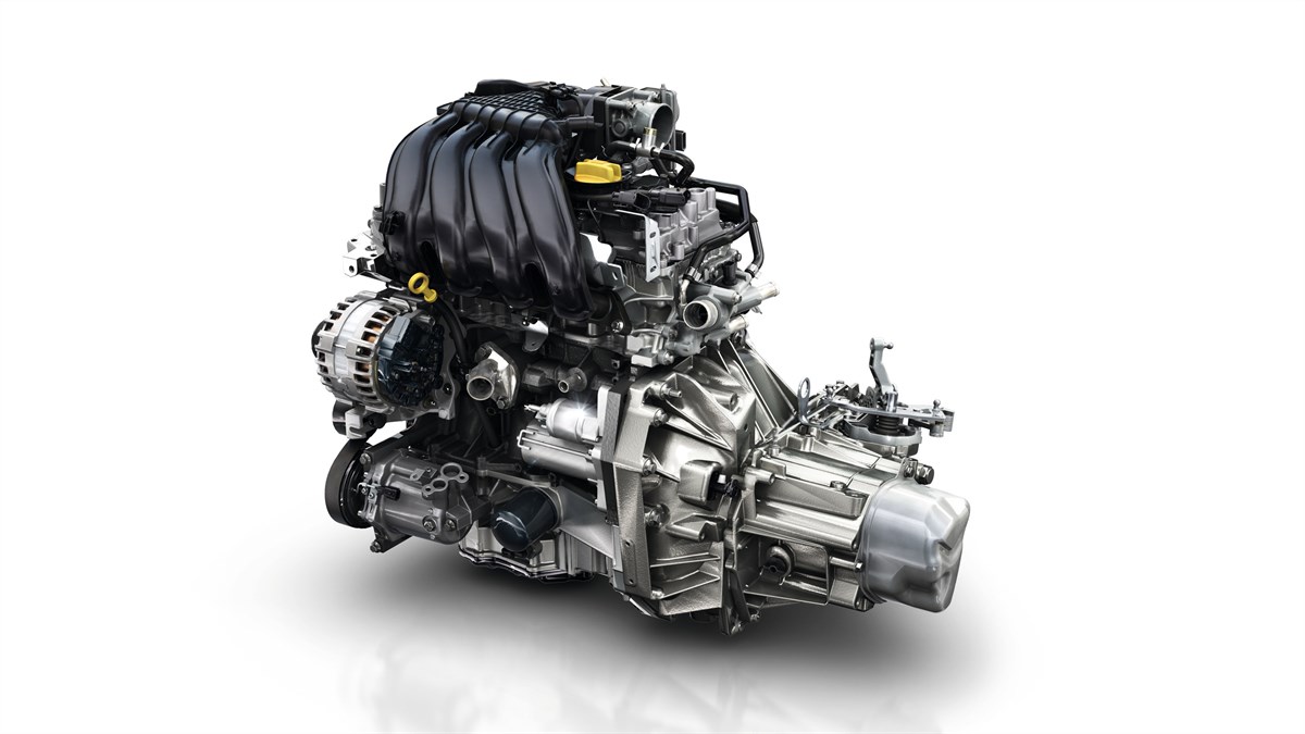 An internal view of the All-New Renault Duster petrol engine