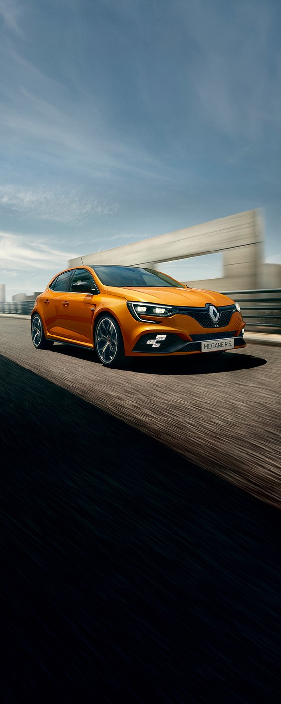 Renault Megane R.S. running on road