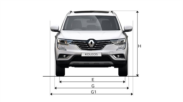 RENAULT KOLEOS Front Dimensions
