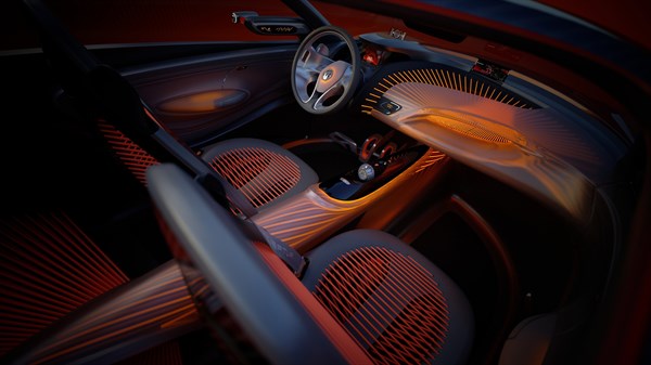 Renault CAPTUR concept car interior view