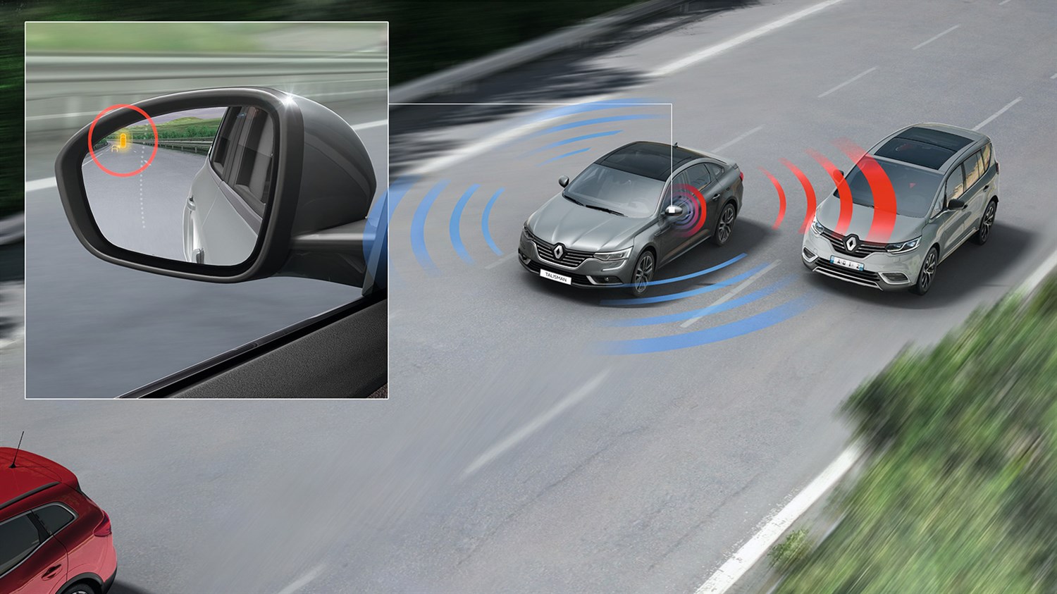 Renault Talisman's advanced real-time driver assistance systems that warn for your safety