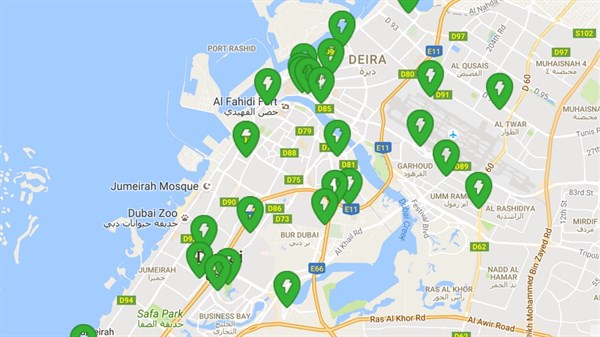 Map of public infrastructures - charging - Renault Z.E. electric vehicles